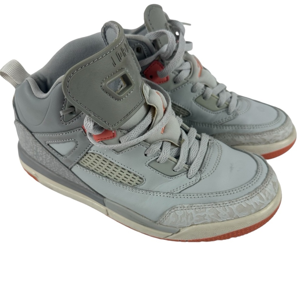GIRLS JORDAN RETRO Spizike HIGH TOP GREY BLUSH SNEAKERS YOUTH SIZE 3